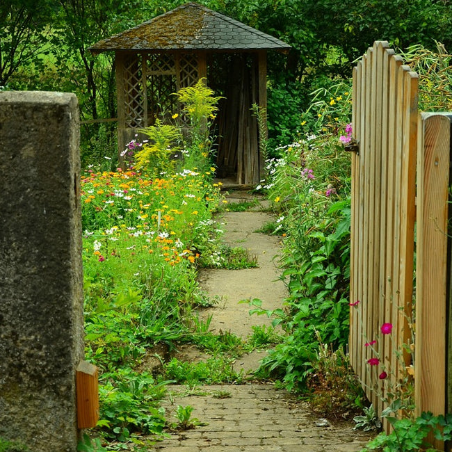 garden path with gate